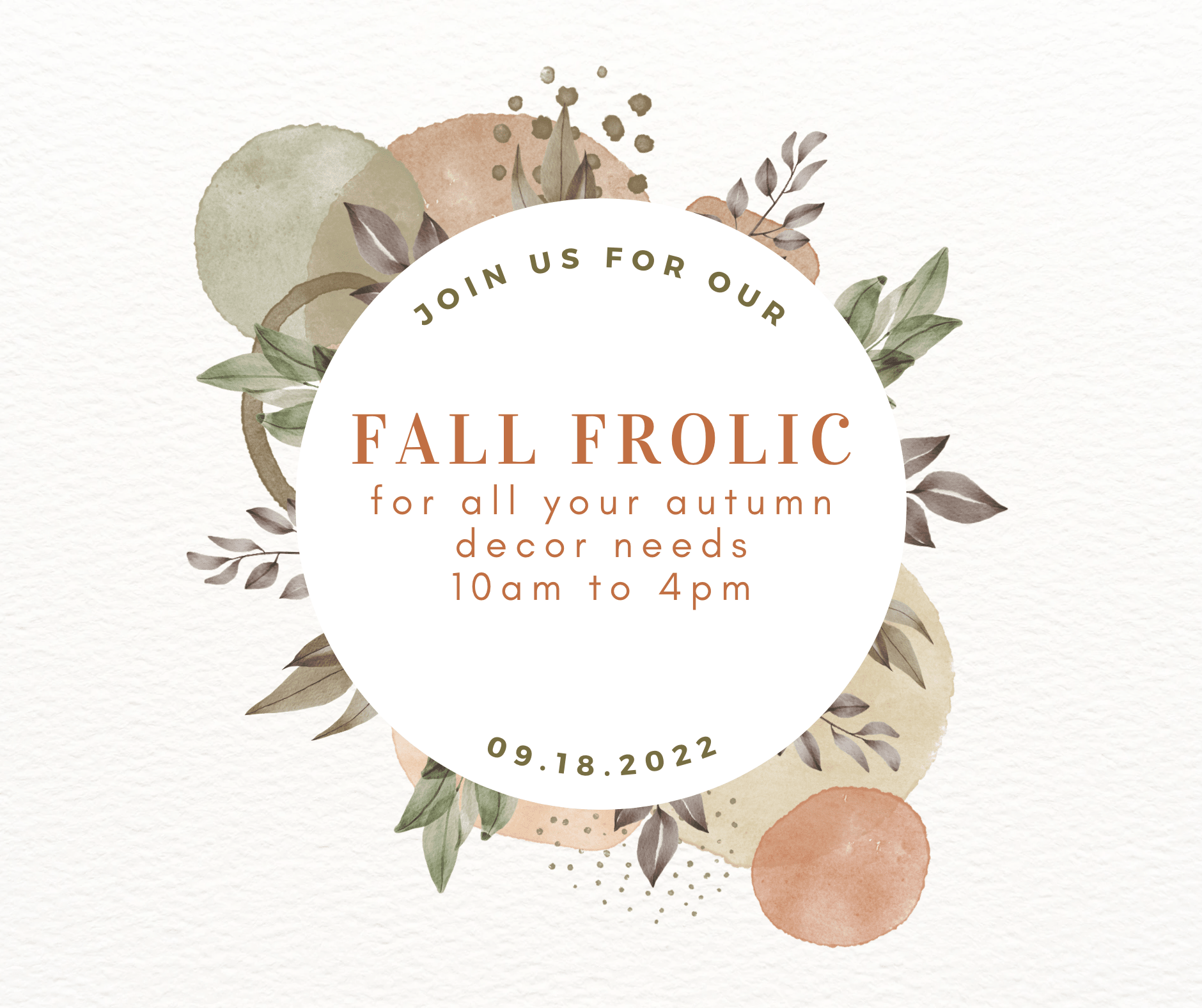 Fall Frolic 10am to 4pm