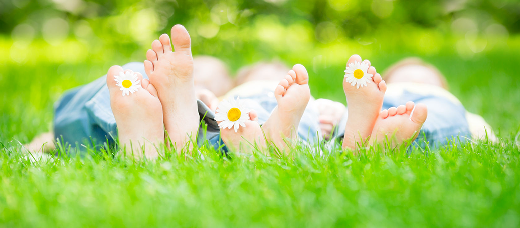 Healthy Lawn with Family