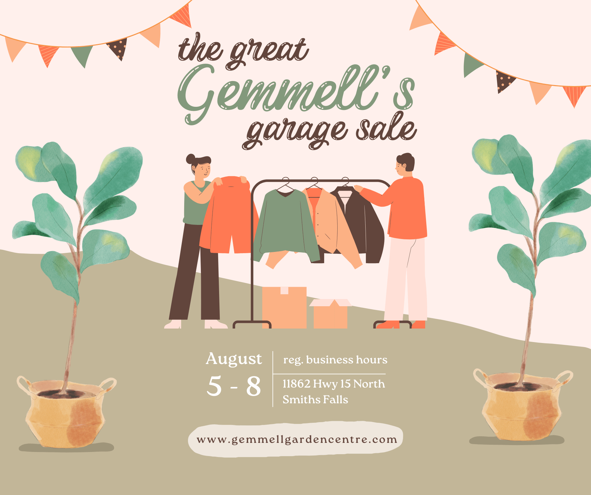 The Great Gemmell's Garage Sale Aug 5th to August 8th in Smiths Falls