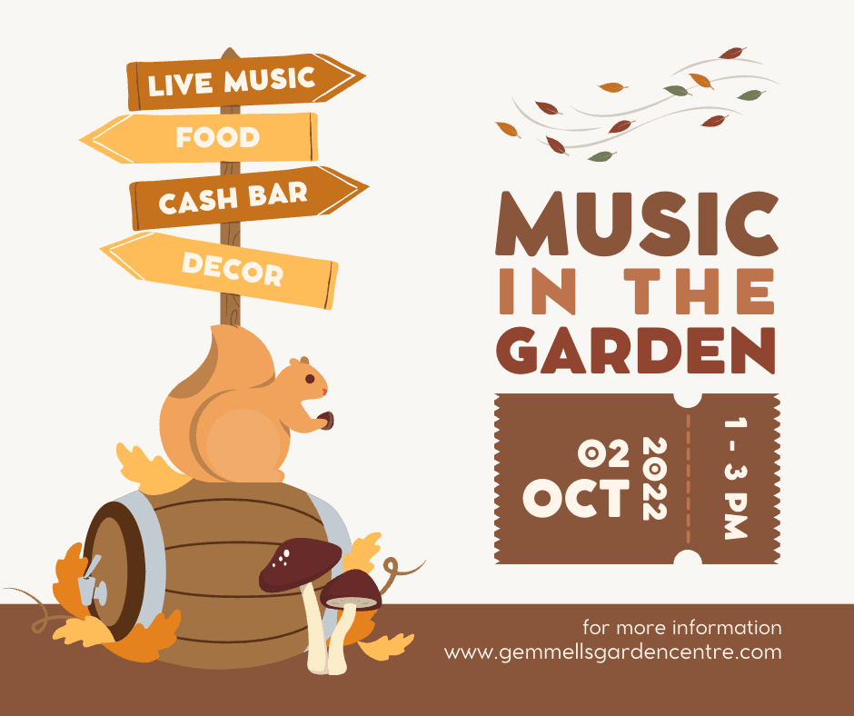 Music in the Garden 1pm to 3pm