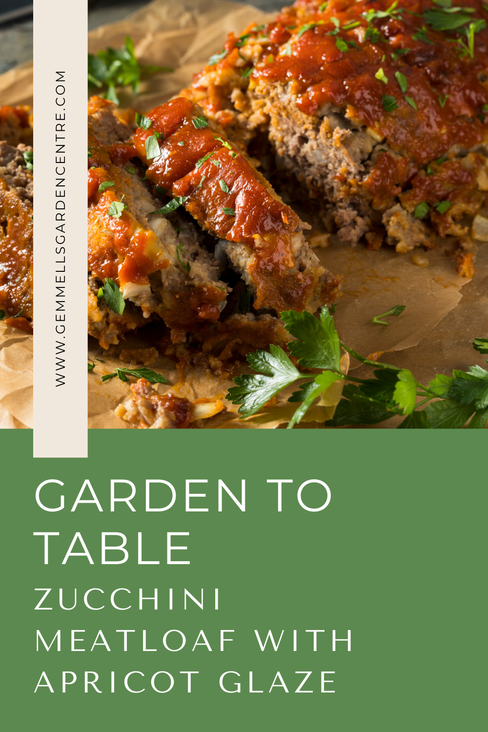 garden to table zucchini meatload with apricot glaze
